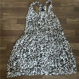 H&M Leopard Print Dress - Black and White